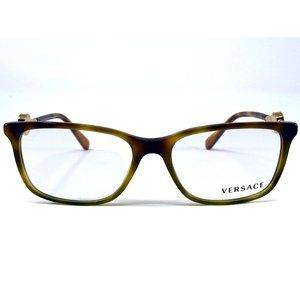 New VERSACE Havana/Gold Acetate Mod.3299-B Womens Eyeglasses 55-17-140